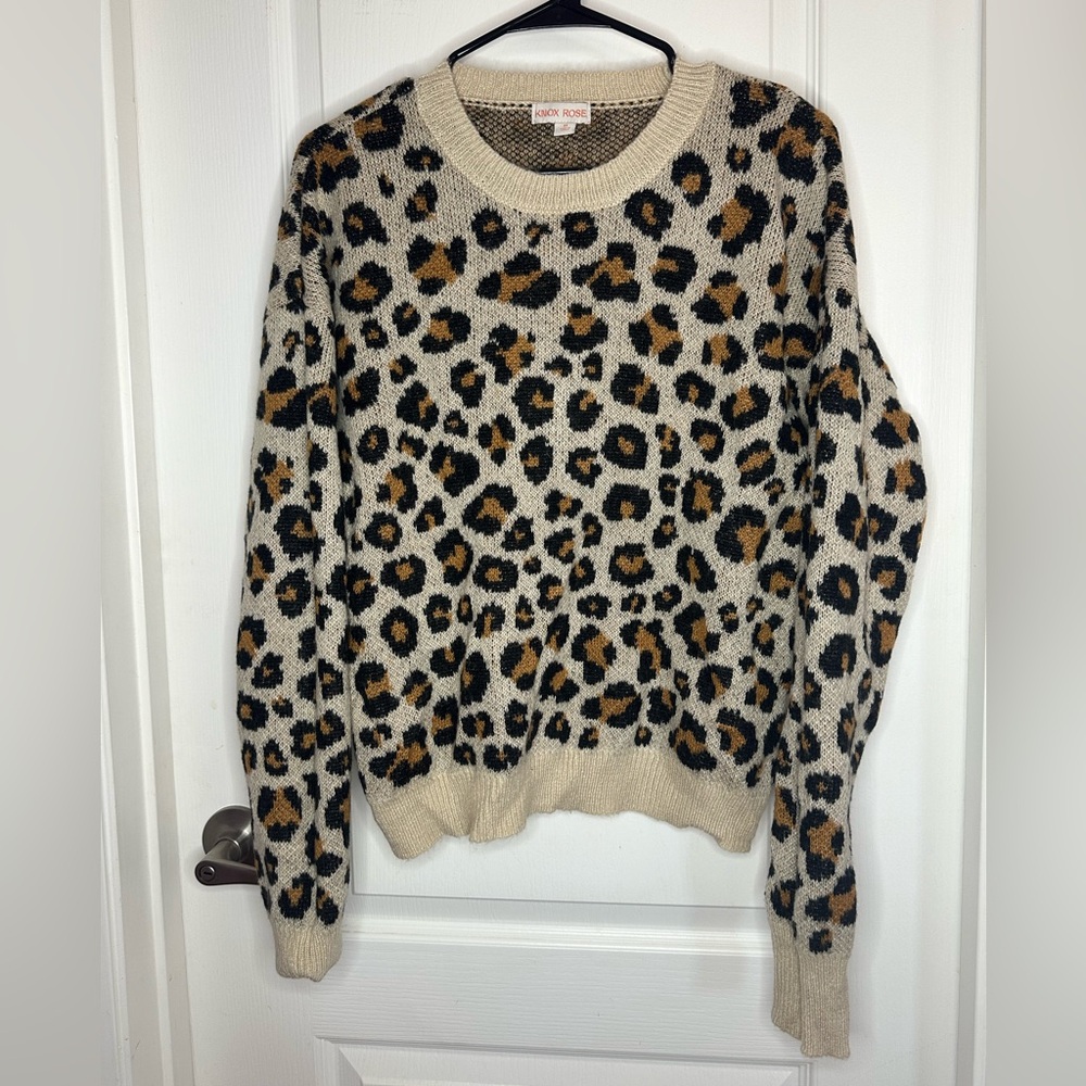 Medium Knox Rose leopard print sweater
